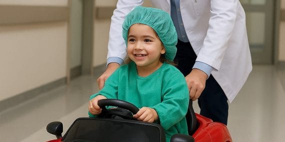 Akülü Arabalarla Ameliyata Eğlenceli Yolculuk