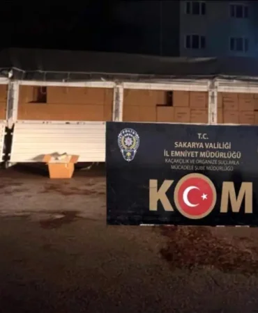 Sakarya'da Kaçak Makaron Operasyonu