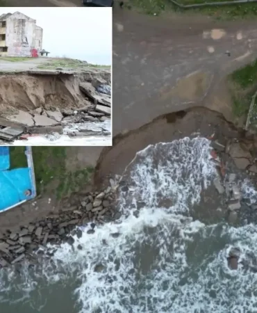 Korkutan görüntüler! Deniz bir günde 50 metre çekildi