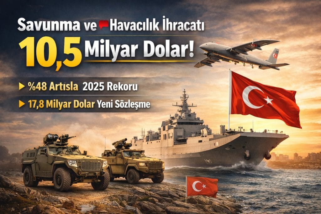Savunma ve Havacılık İhracatında Tarihi Rekor: 2025’te 10,5 Milyar Dolar