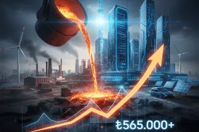 2000-2026 bakır fiyatları artış grafiği ve sanayi kullanımı illüstrasyonu.