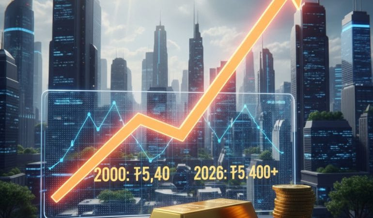 2000-2026 yılları arası gram altın fiyatı değişim grafiği ve altın külçeleri.